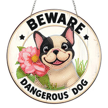 Load image into Gallery viewer, 2D Flat Acrylic DIY Dog Hanging Diamond Art Kits for Wall Door Decoration
