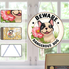 Load image into Gallery viewer, 2D Flat Acrylic DIY Dog Hanging Diamond Art Kits for Wall Door Decoration
