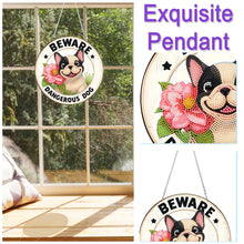 Load image into Gallery viewer, 2D Flat Acrylic DIY Dog Hanging Diamond Art Kits for Wall Door Decoration

