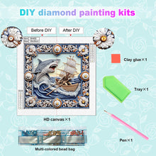 Load image into Gallery viewer, Diamond Painting - Partial Special Shaped - Shark (30*30CM)
