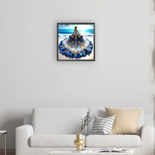 Load image into Gallery viewer, Diamond Painting - Partial Special Shaped - Gorgeous Skirt Girl (30*30CM)
