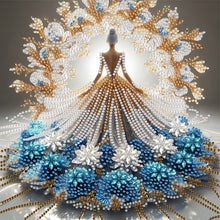 Load image into Gallery viewer, Diamond Painting - Partial Special Shaped - Gorgeous Skirt Girl (30*30CM)
