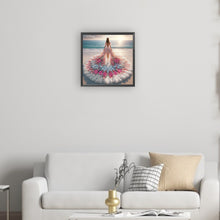 Load image into Gallery viewer, Diamond Painting - Partial Special Shaped - Gorgeous Skirt Girl (30*30CM)
