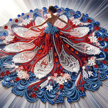 Load image into Gallery viewer, Diamond Painting - Partial Special Shaped - Gorgeous Skirt Girl (30*30CM)
