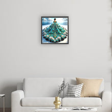 Load image into Gallery viewer, Diamond Painting - Partial Special Shaped - Gorgeous Skirt Girl (30*30CM)
