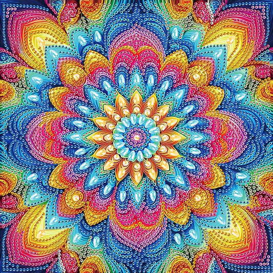 Diamond Painting - Partial Special Shaped - Mandala (30*30CM)