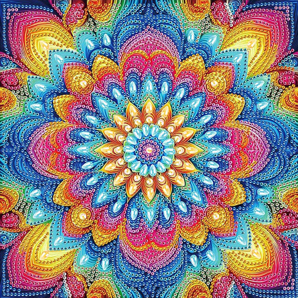 Diamond Painting - Partial Special Shaped - Mandala (30*30CM)