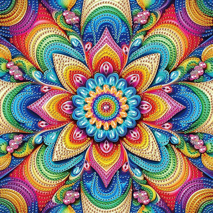 Diamond Painting - Partial Special Shaped - Mandala (30*30CM)
