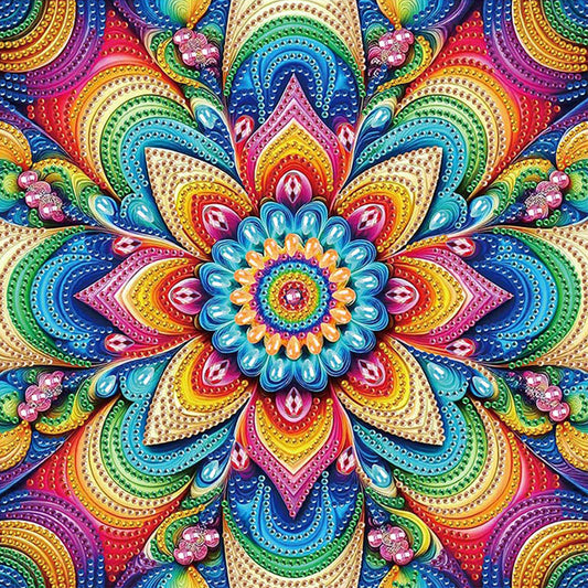 Diamond Painting - Partial Special Shaped - Mandala (30*30CM)