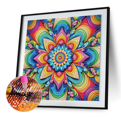 Diamond Painting - Partial Special Shaped - Mandala (30*30CM)