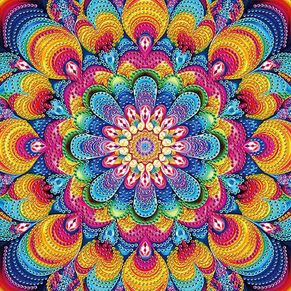 Diamond Painting - Partial Special Shaped - Mandala (30*30CM)
