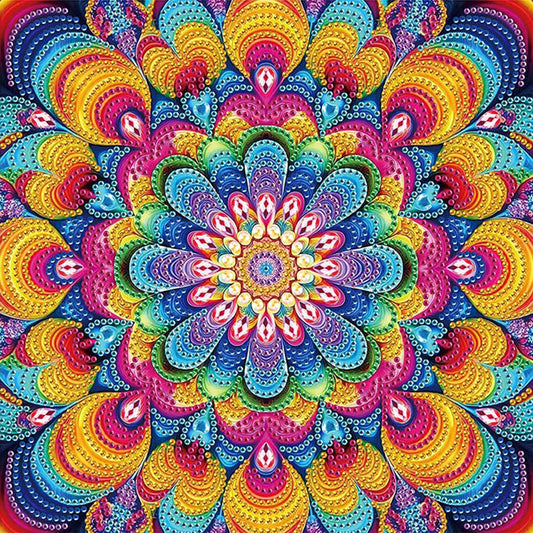 Diamond Painting - Partial Special Shaped - Mandala (30*30CM)