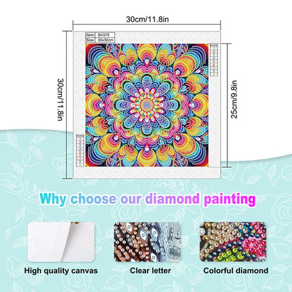 Diamond Painting - Partial Special Shaped - Mandala (30*30CM)