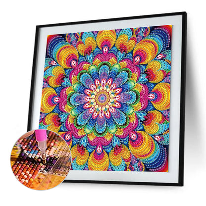 Diamond Painting - Partial Special Shaped - Mandala (30*30CM)