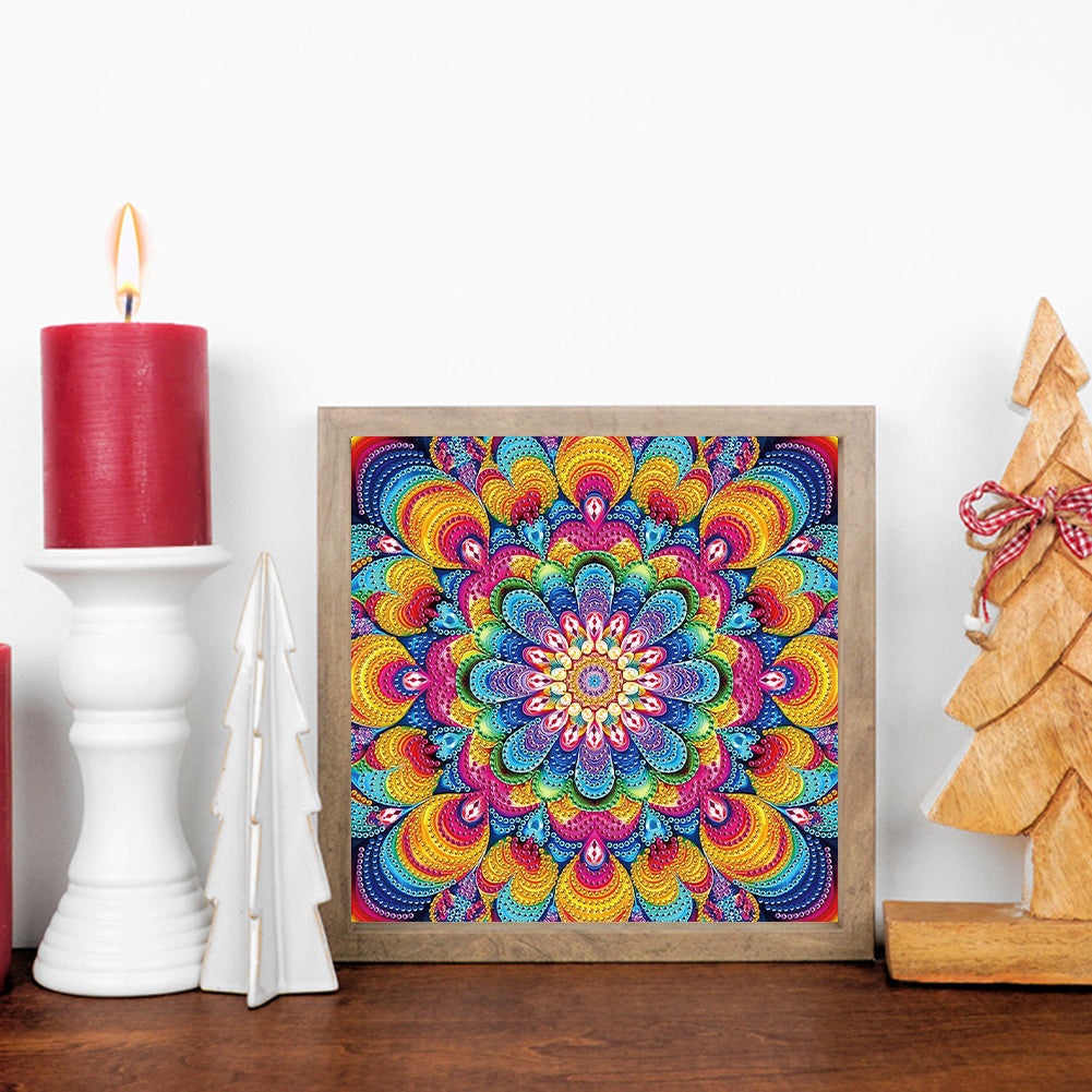 Diamond Painting - Partial Special Shaped - Mandala (30*30CM)