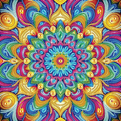 Diamond Painting - Partial Special Shaped - Mandala (30*30CM)