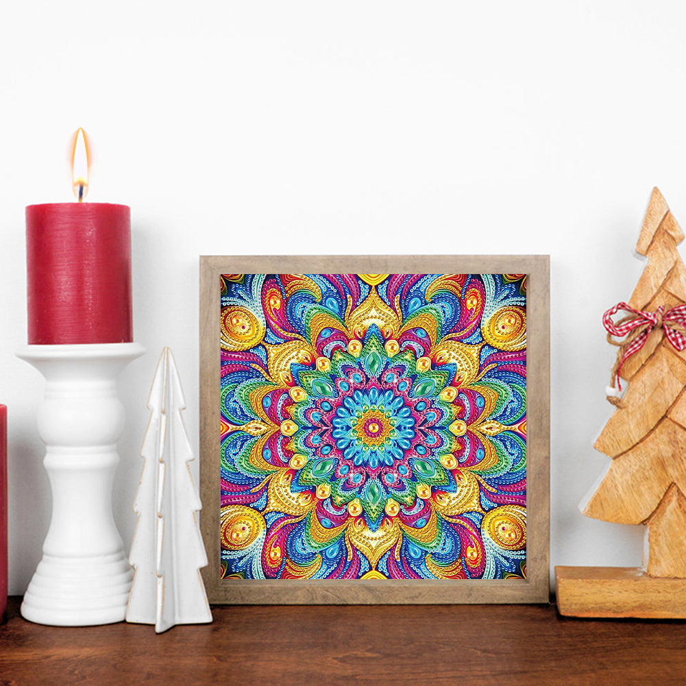 Diamond Painting - Partial Special Shaped - Mandala (30*30CM)