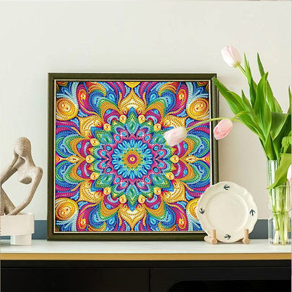 Diamond Painting - Partial Special Shaped - Mandala (30*30CM)