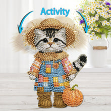 Load image into Gallery viewer, 2D Flat Cat DIY Shaking Head Diamond Painting Desktop Decorations for Home
