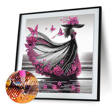 Load image into Gallery viewer, Diamond Painting - Partial Special Shaped - Elegant Lady (30*30CM)
