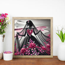 Load image into Gallery viewer, Diamond Painting - Partial Special Shaped - Elegant Lady (30*30CM)
