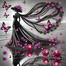 Load image into Gallery viewer, Diamond Painting - Partial Special Shaped - Elegant Lady (30*30CM)
