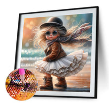 Load image into Gallery viewer, Diamond Painting - Full Round - Cute Little Girl (40*40CM)
