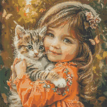 Load image into Gallery viewer, Diamond Painting - Full Round - Cute Little Girl (40*40CM)
