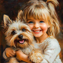 Load image into Gallery viewer, Diamond Painting - Full Round - Cute Little Girl (40*40CM)

