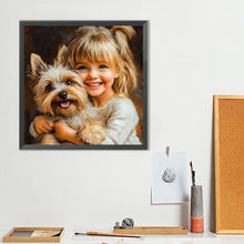 Load image into Gallery viewer, Diamond Painting - Full Round - Cute Little Girl (40*40CM)
