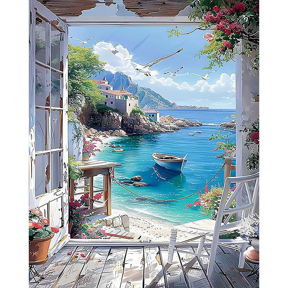 Diamond Painting - Full Round - Seaside Scenery (40*50CM)