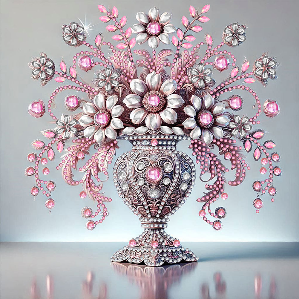 Diamond Painting - Partial Special Shaped - Gem Vase (30*30CM)