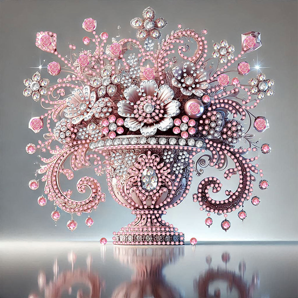 Diamond Painting - Partial Special Shaped - Gem Vase (30*30CM)