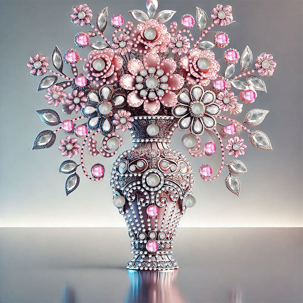 Diamond Painting - Partial Special Shaped - Gem Vase (30*30CM)