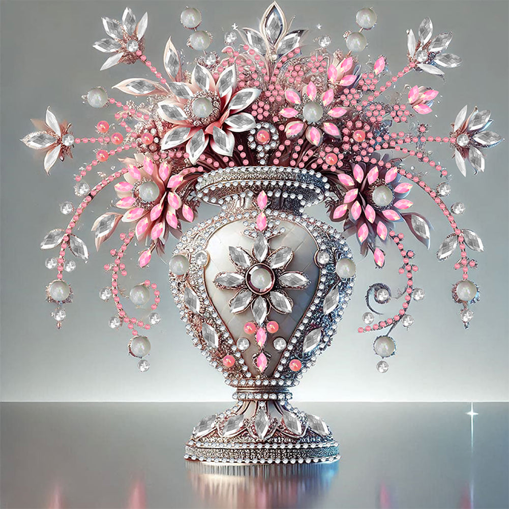 Diamond Painting - Partial Special Shaped - Gem Vase (30*30CM)