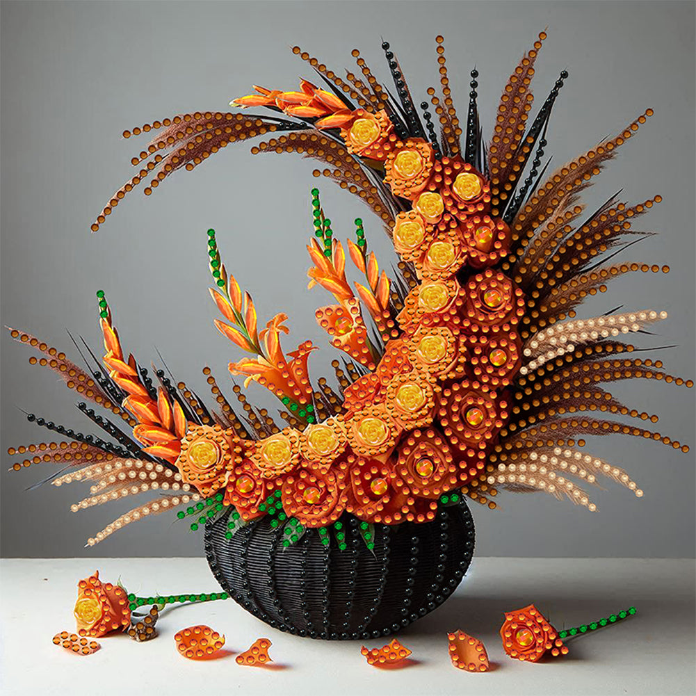 Diamond Painting - Partial Special Shaped - Flower Basket (30*30CM)