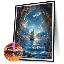 Load image into Gallery viewer, Diamond Painting - Full Round - Sailboat On The Sea (30*40CM)
