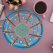 Load image into Gallery viewer, Flower Diamond Painting Wooden Serving Tray Decorative Diamond Art Fruit Tray(A)
