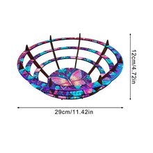 Load image into Gallery viewer, Flower Diamond Painting Wooden Serving Tray Decorative Diamond Art Fruit Tray(B)
