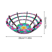 Load image into Gallery viewer, Flower Diamond Painting Wooden Serving Tray Decorative Diamond Art Fruit Tray(C)
