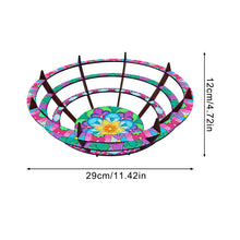 Load image into Gallery viewer, Flower Diamond Painting Wooden Serving Tray Decorative Diamond Art Fruit Tray(C)
