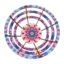Load image into Gallery viewer, Flower Diamond Painting Wooden Serving Tray Decorative Diamond Art Fruit Tray(D)
