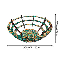 Load image into Gallery viewer, Flower Diamond Painting Wooden Serving Tray Decorative Diamond Art Fruit Tray(E)
