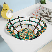 Load image into Gallery viewer, Flower Diamond Painting Wooden Serving Tray Decorative Diamond Art Fruit Tray(E)
