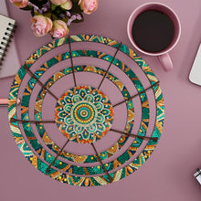 Load image into Gallery viewer, Flower Diamond Painting Wooden Serving Tray Decorative Diamond Art Fruit Tray(E)
