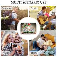 Load image into Gallery viewer, Bicycle Rhinestones Pill Storage Box Diamond Painting Pill Case for Art Craft
