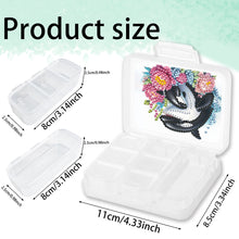 Load image into Gallery viewer, Shark Rhinestones Pill Storage Box Diamond Painting Pill Case for Art Craft
