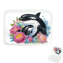 Load image into Gallery viewer, Shark Rhinestones Pill Storage Box Diamond Painting Pill Case for Art Craft
