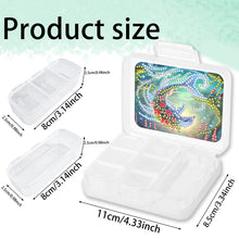Load image into Gallery viewer, Whale Rhinestones Pill Storage Box Diamond Painting Pill Case for Art Craft
