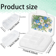 Load image into Gallery viewer, Flowers Grass Pill Storage Box Diamond Painting Pill Case for Art Craft

